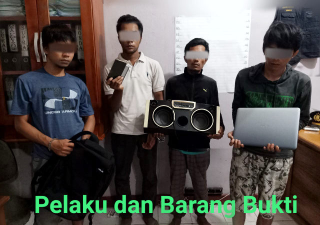 Team Opsnal Polsek Mandau Berhasil Ringkus 4 Orang Pelaku CURAT